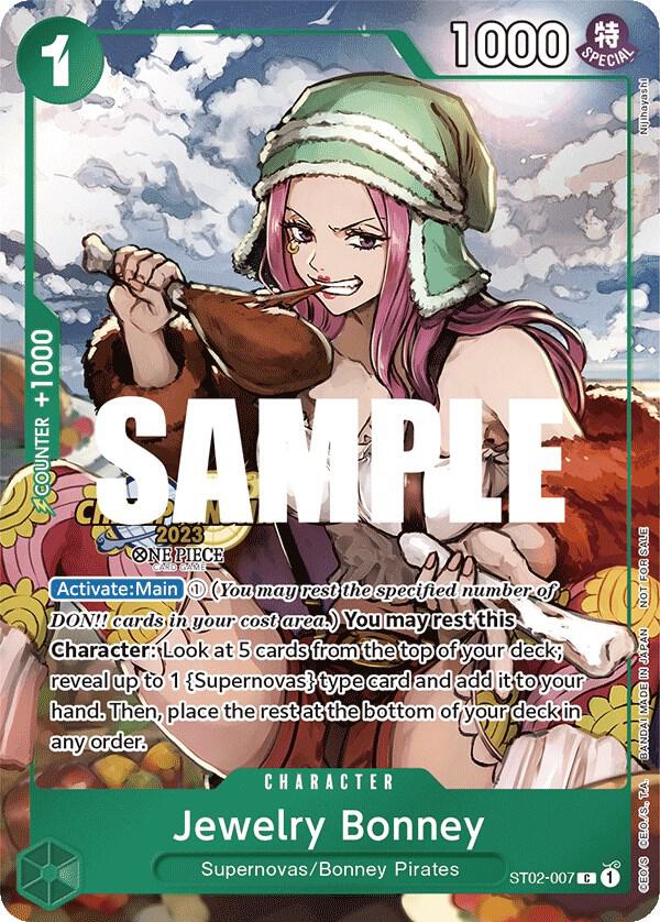 Jewelry Bonney (2023 Celebration Pack) ST02-007 (One Piece Promotion Cards)  - Foil