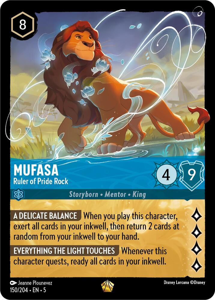 Mufasa, Ruler of Pride Rock 150/204 (Shimmering Skies) 