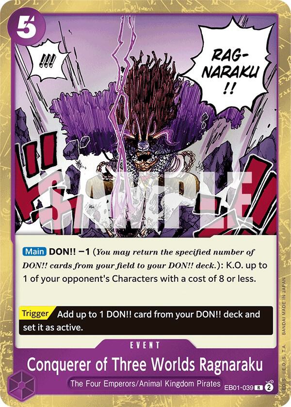 Conquerer of Three Worlds Ragnaraku EB01-039 (Extra Booster: Memorial Collection)  - Foil