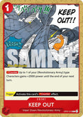 KEEP OUT OP07-018 (500 Years in the Future Pre-Release Cards) 