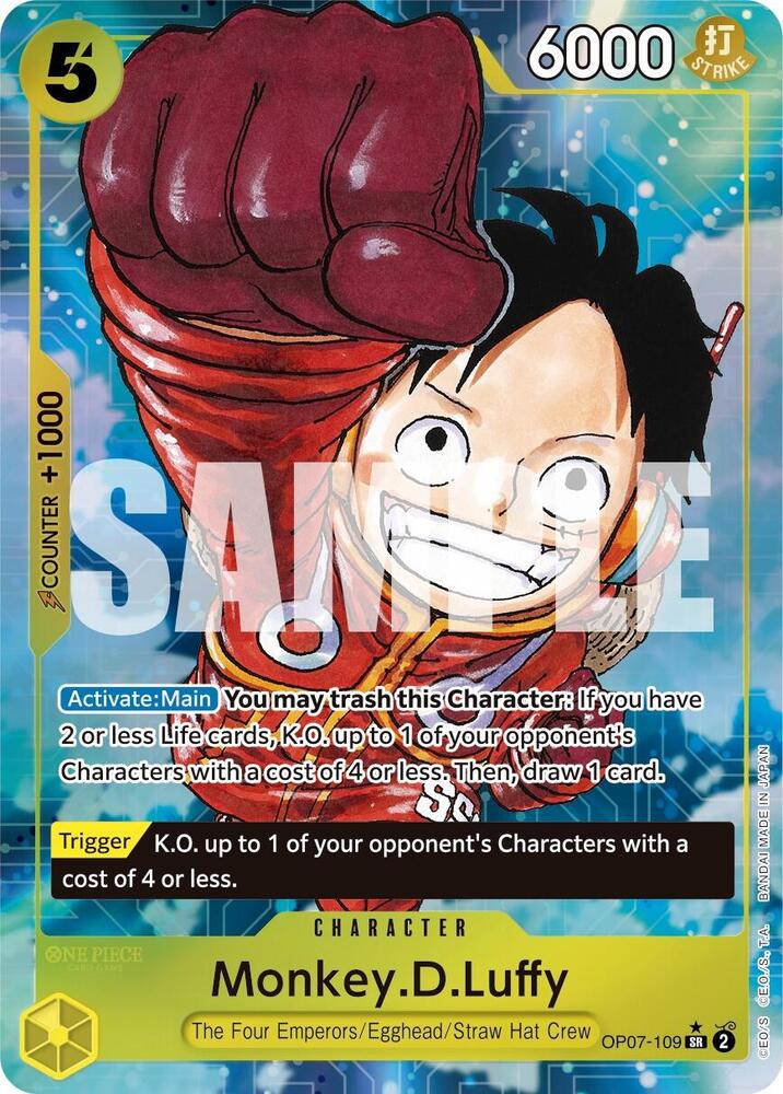 Monkey.D.Luffy OP07-109 (500 Years in the Future)  - Alternate Art Foil