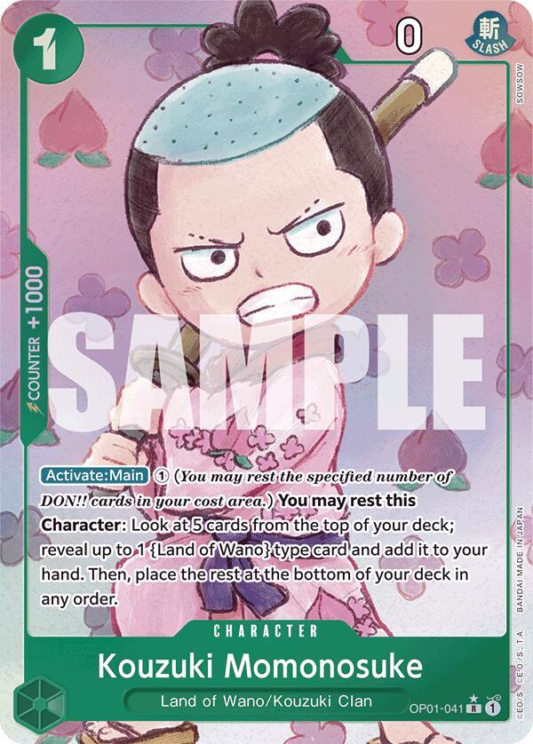 Kouzuki Momonosuke OP01-041 (Premium Booster -The Best-)  - Alternate Art Foil