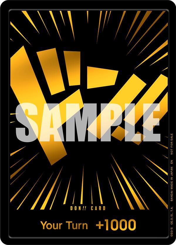 DON!! (Black and Gold)  (One Piece Promotion Cards)  - Foil