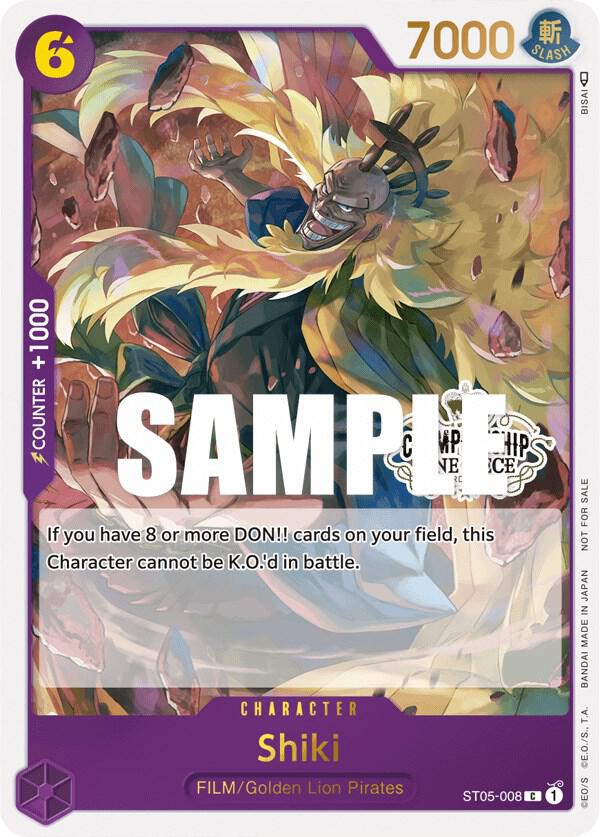 Shiki (Store Championship Participation Pack Vol.2) ST05-008 (One Piece Promotion Cards)  - Foil