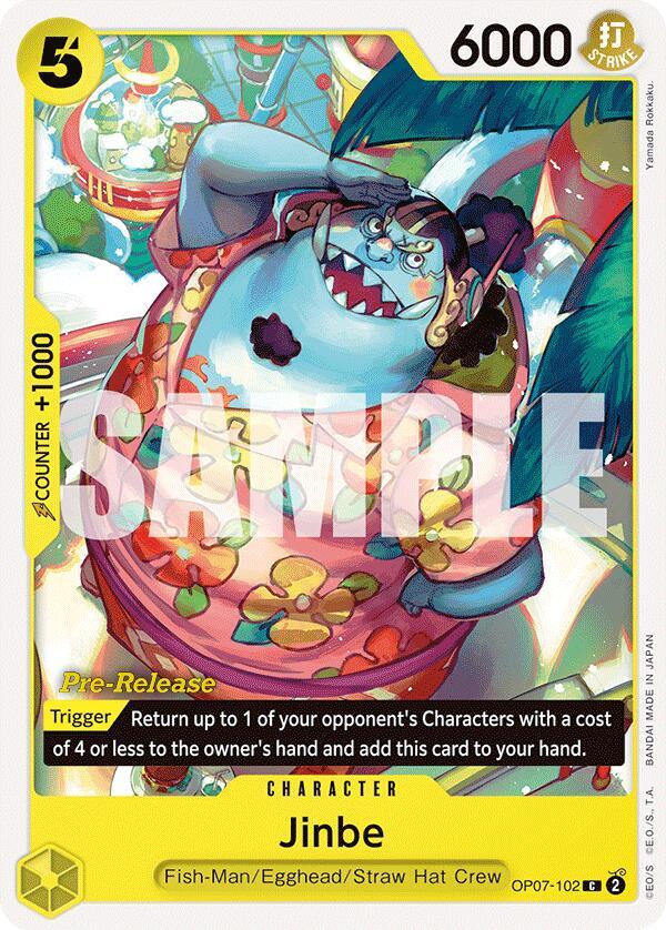 Jinbe OP07-102 (500 Years in the Future Pre-Release Cards) 