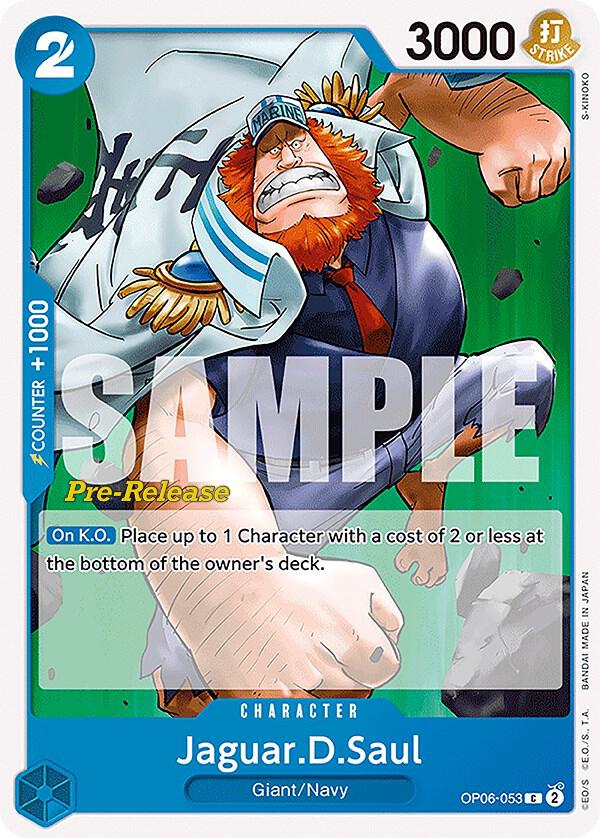 Jaguar.D.Saul OP06-053 (Wings of the Captain Pre-Release Cards) 