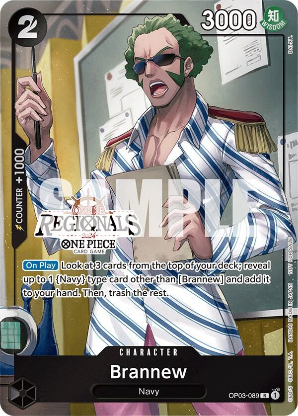 Brannew (Online Regional 2024 Participant) OP03-089 (One Piece Promotion Cards)  - Foil