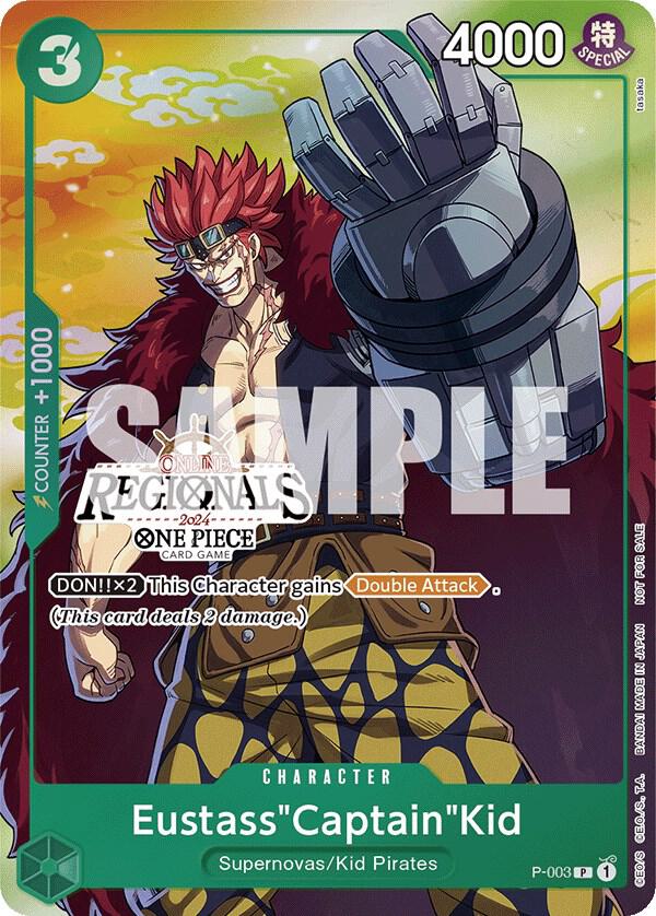 EustassCaptainKid Online Regional 2024 Vol 2 Participant P-003 (One Piece Promotion Cards)  - Foil
