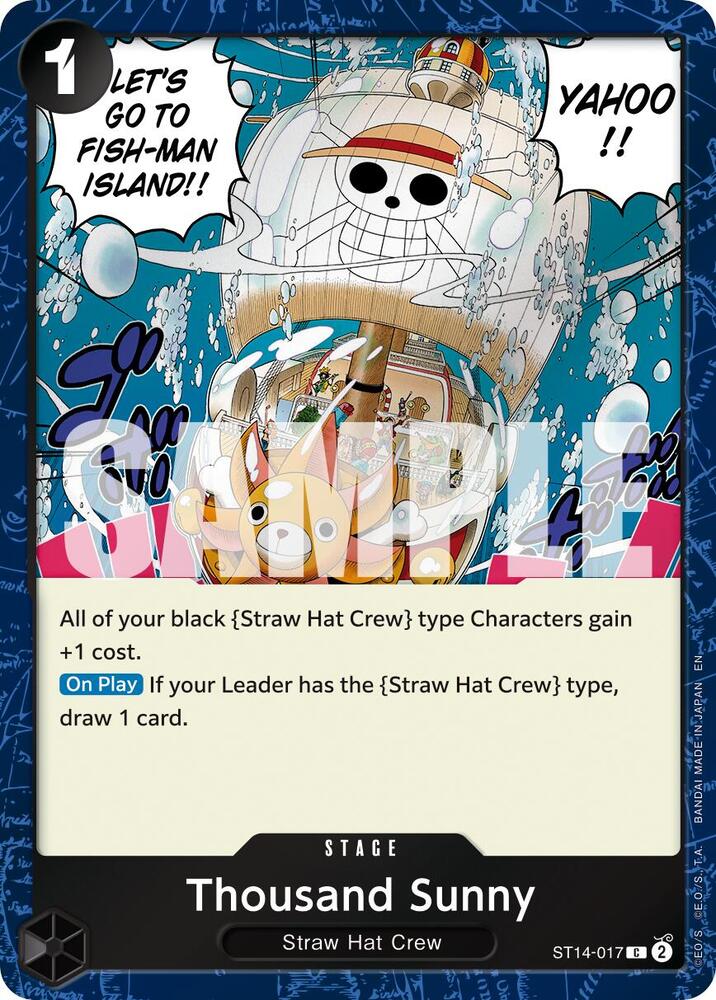 Thousand Sunny ST14-017 (Premium Booster -The Best- Vol. 2)  - Pirate Foil