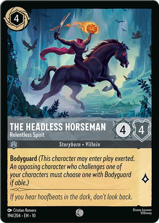 The Headless Horseman, Relentless Spirit 194/204 (Whispers in the Well) 
