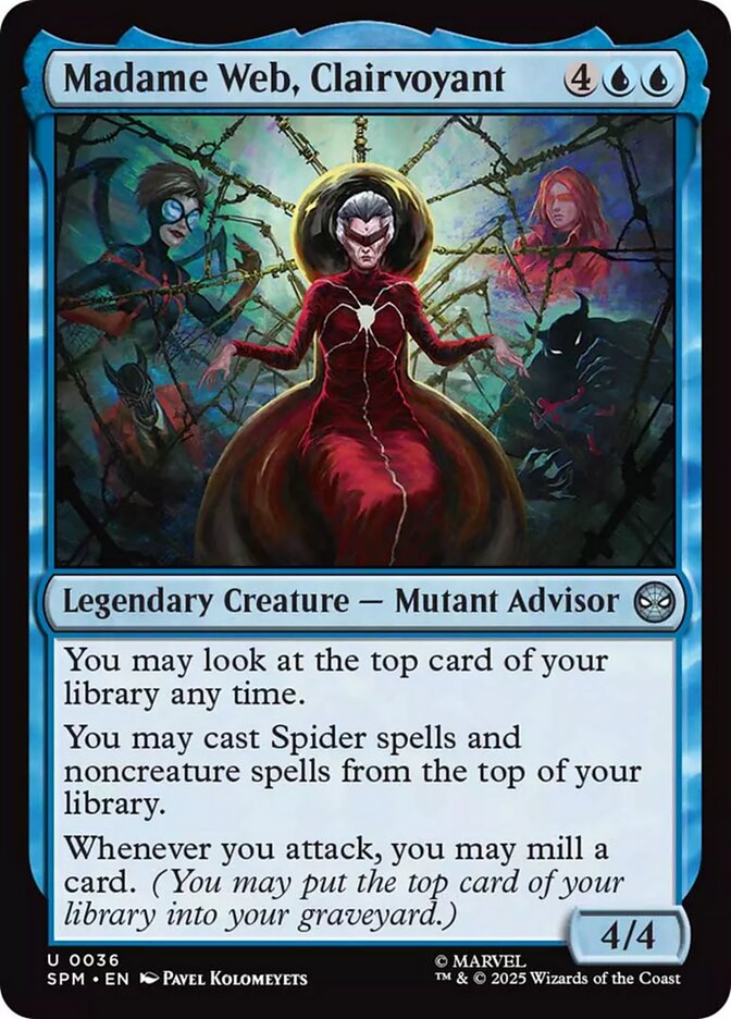 Madame Web, Clairvoyant 36/198 (Marvel's Spider-Man)  - Foil