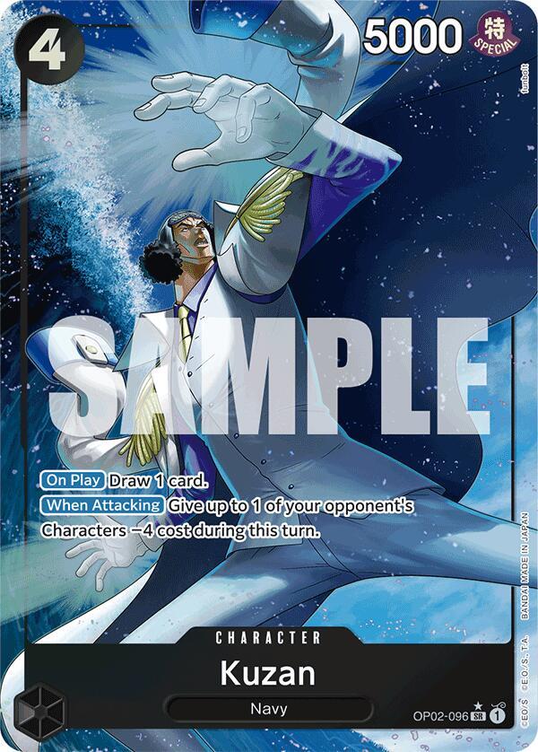 Kuzan OP02-096 (Premium Booster -The Best-)  - Alternate Art Foil