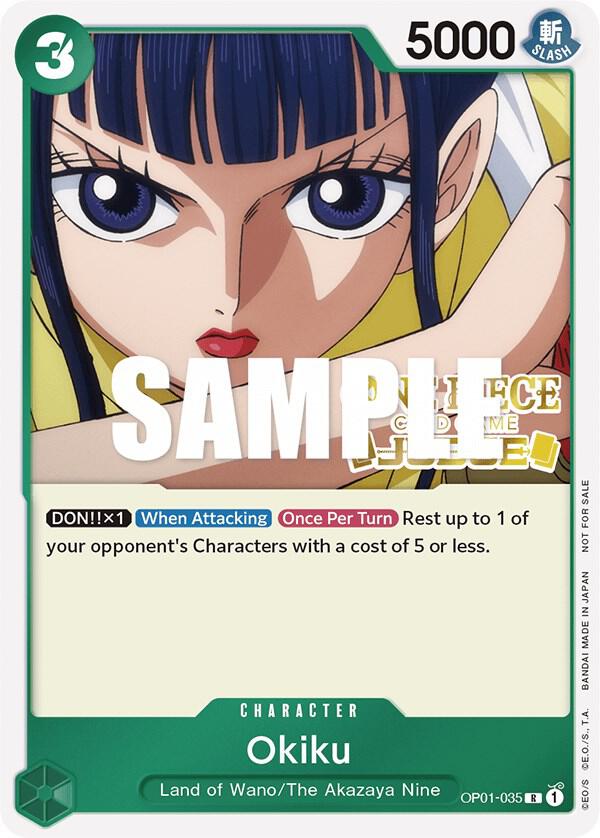 Okiku (Judge) OP01-035 (One Piece Promotion Cards)  - Foil