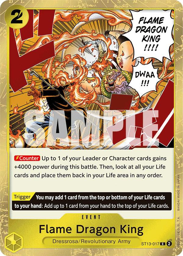 Flame Dragon King ST13-017 (Ultra Deck: The Three Brothers)  - Foil