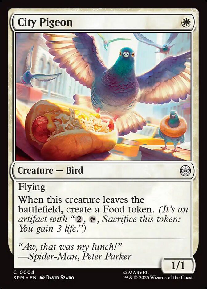City Pigeon 4/198 (Marvel's Spider-Man)  - Foil