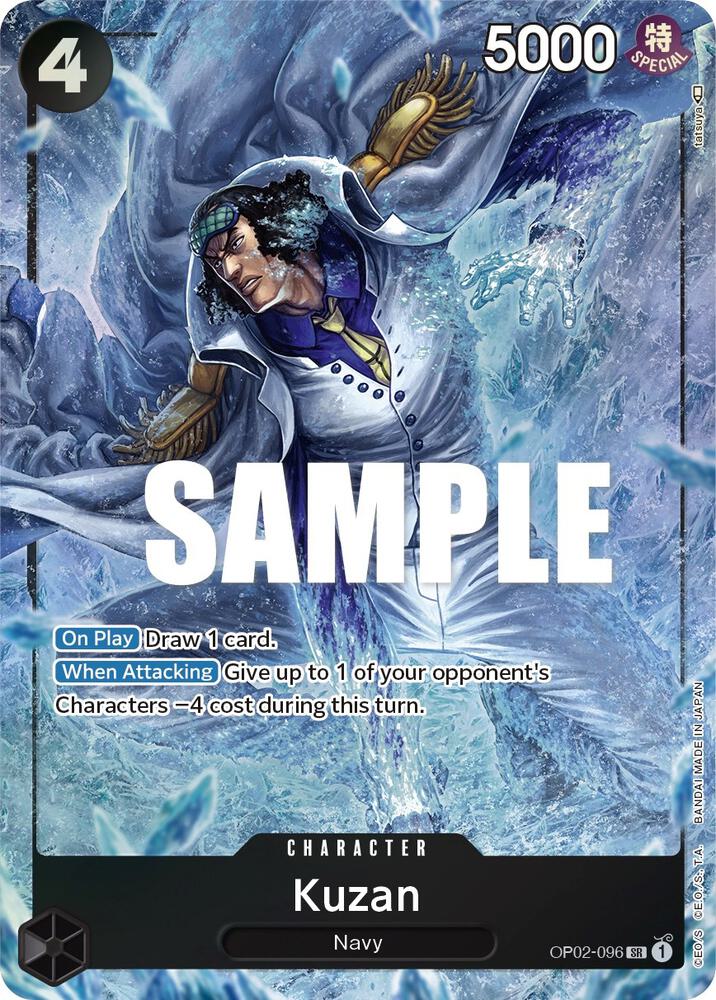 Kuzan 096 Alternate Art OP02-096 (Paramount War)  - Foil