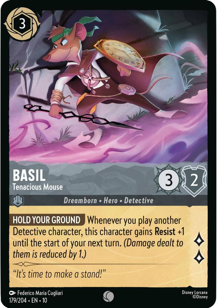Basil, Tenacious Mouse 179/204 (Whispers in the Well) 