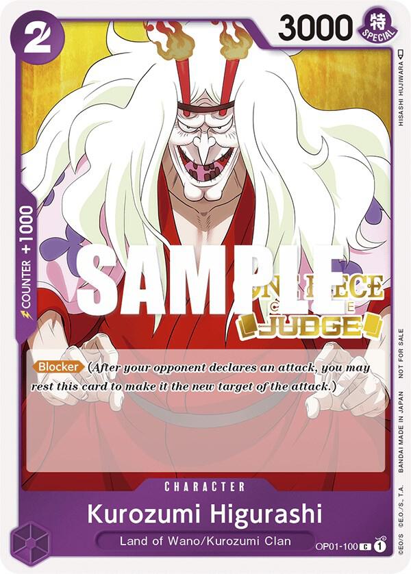 Kurozumi Higurashi (Judge) OP01-100 (One Piece Promotion Cards)  - Foil
