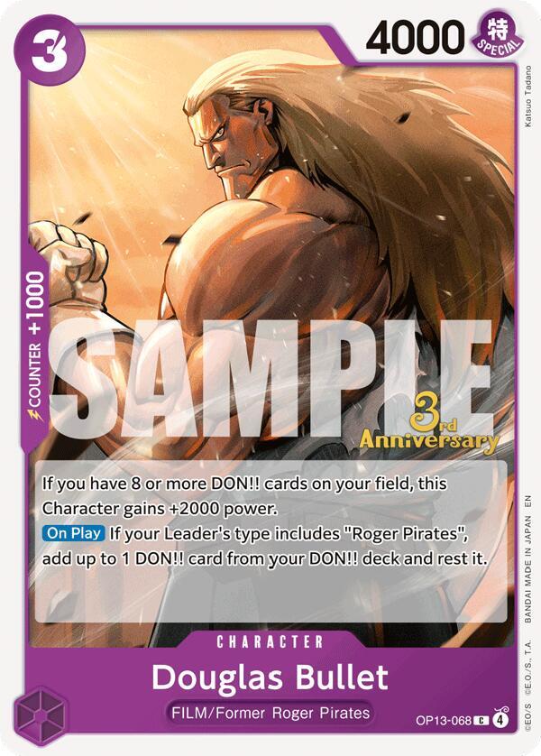 Douglas Bullet OP13-068 (Carrying On His Will: 3rd Anniversary Tournament Cards) 