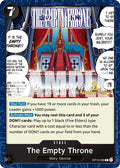 The Empty Throne OP13-099 (Carrying On His Will: 3rd Anniversary Tournament Cards) 