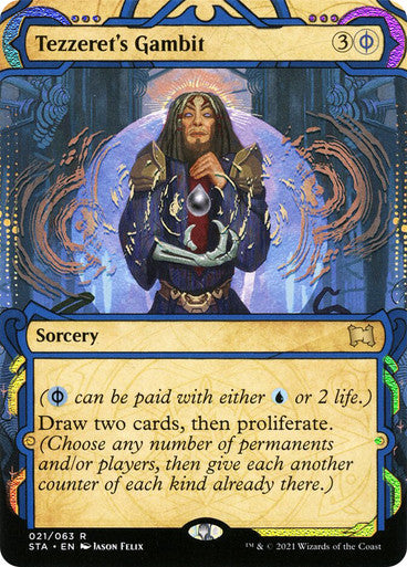 Tezzeret's Gambit 21 (Strixhaven: Mystical Archives)  - Etched Foil