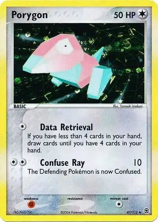 Porygon 47/112 (FireRed & LeafGreen)  - Reverse Holofoil