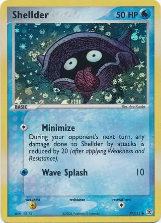 Shellder 79/112 (EX FireRed & LeafGreen)  - Reverse Holofoil