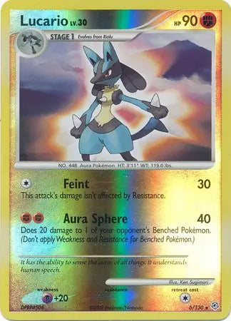 Lucario 6/130 (Diamond and Pearl)  - Reverse Holofoil