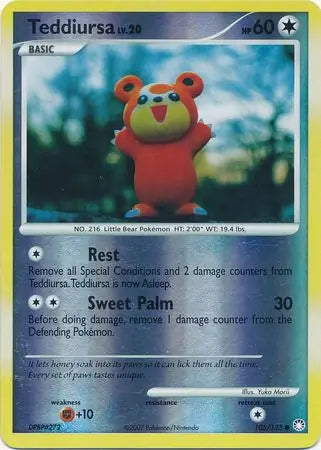 Teddiursa 105/123 (Mysterious Treasures)  - Reverse Holofoil