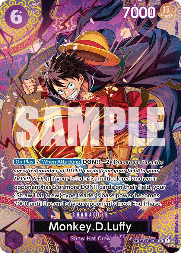 Monkey.D.Luffy ST26-005 (Adventure on Kami's Island)  - Special Foil