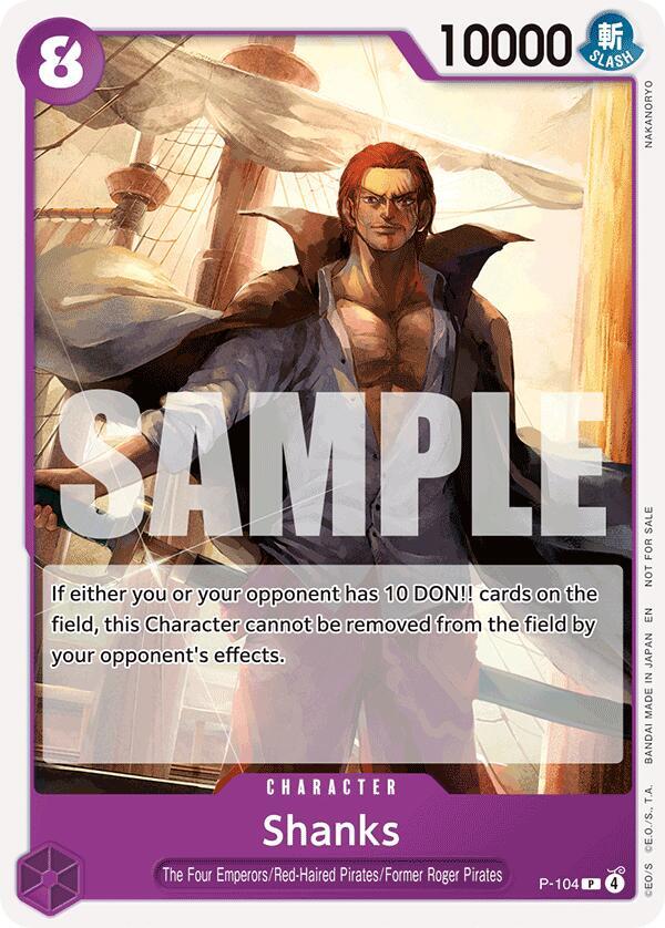 Shanks (Tournament Pack 2026 Vol.2) P-104 (One Piece Promotion Cards) 