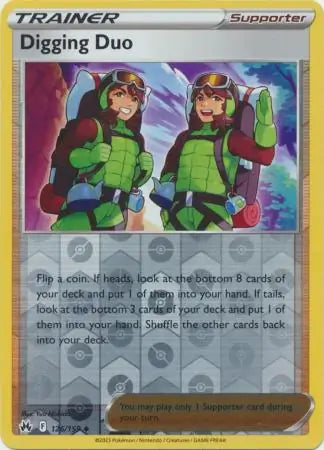 Digging Duo 126/159 (Crown Zenith)  - Reverse Holofoil