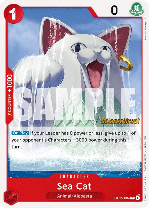 Sea Cat OP15-004 (Adventure on Kami's Island Release Event Cards) 