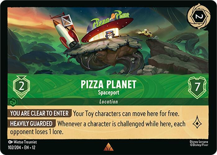 Pizza Planet, Spaceport 102/204 (Wilds Unknown)  - Cold Foil