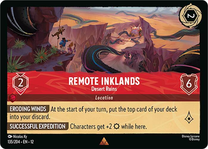Remote Inklands, Desert Ruins 135/204 (Wilds Unknown)  - Cold Foil