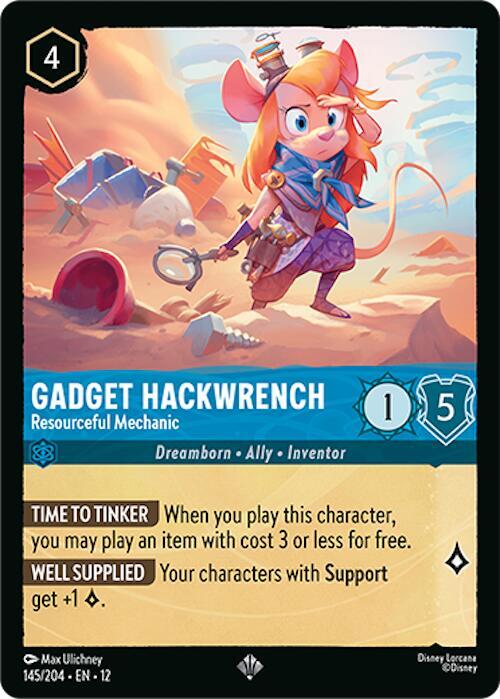 Gadget Hackwrench Resourceful Mechanic 145/204 (Wilds Unknown) 