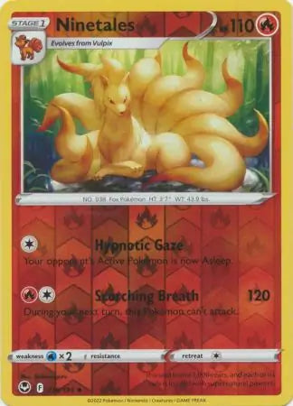 Ninetales 018/195 (SWSH12: Silver Tempest)  - Reverse Holofoil