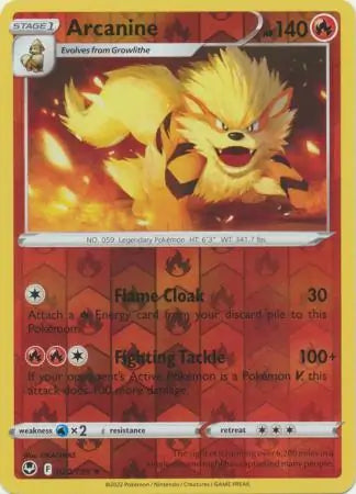 Arcanine 020/195 (SWSH12: Silver Tempest)  - Reverse Holofoil
