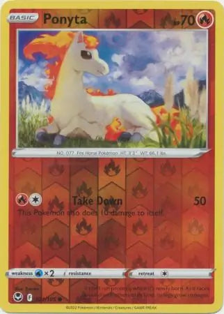 Ponyta 021/195 (SWSH12: Silver Tempest)  - Reverse Holofoil