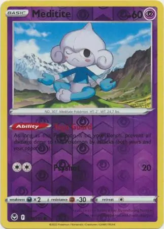 Meditite 072/195 (SWSH12: Silver Tempest)  - Reverse Holofoil