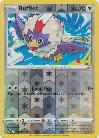 Rufflet 148/195 (SWSH12: Silver Tempest)  - Reverse Holofoil