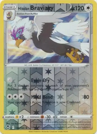 Hisuian Braviary 149/195 (SWSH12: Silver Tempest)  - Reverse Holofoil