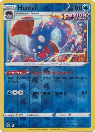 Huntail 066/264 (SWSH08: Fusion Strike)  - Reverse Holofoil
