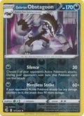 Galarian Obstagoon 161/264 (SWSH08: Fusion Strike)  - Reverse Holofoil