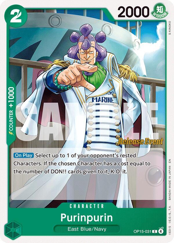 Purinpurin OP15-031 (Adventure on Kami's Island Release Event Cards) 