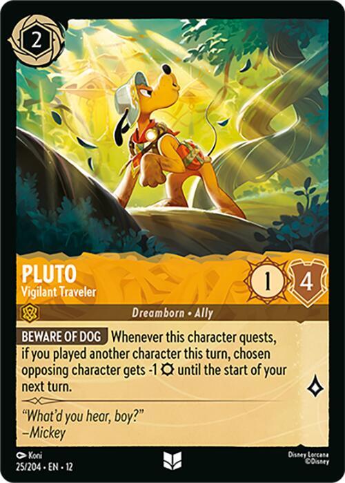 Pluto, Vigilant Traveler 25/204 (Wilds Unknown)  - Cold Foil