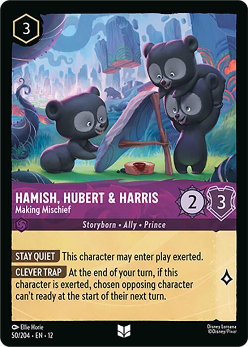 Hamish, Hubert and Harris, Making Mischief 50/204 (Wilds Unknown)  - Cold Foil
