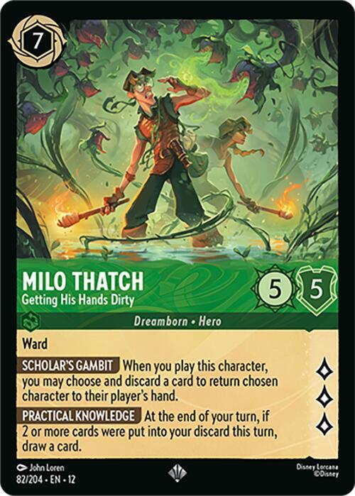Milo Thatch Getting His Hands Dirty 82/204 (Wilds Unknown) 