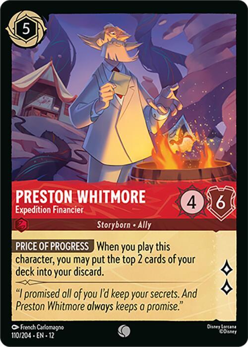 Preston Whitmore, Expedition Financier 110/204 (Wilds Unknown)  - Cold Foil