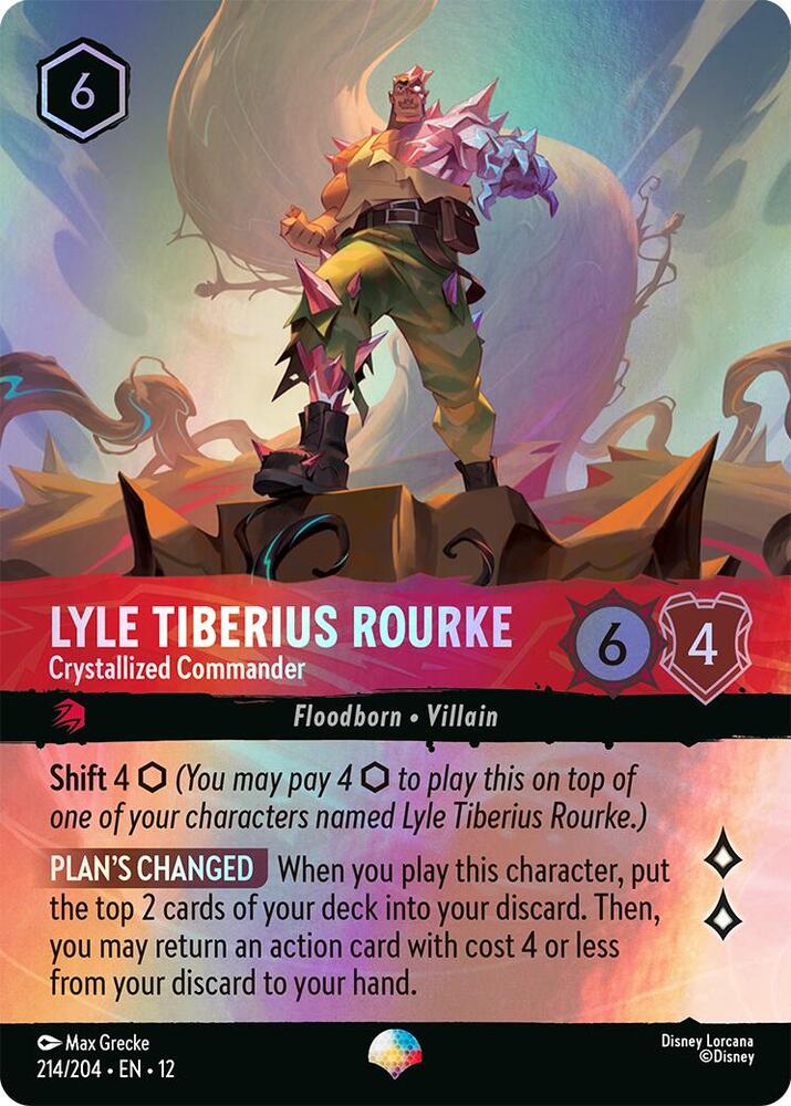 Lyle Tiberius Rourke, Crystallized Commander 214/204 (Wilds Unknown)  - Rainbow Foil